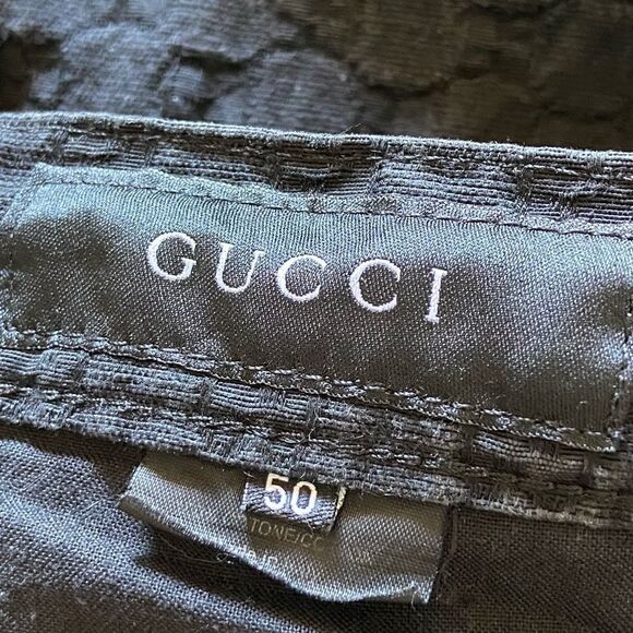 Vintage Tom Ford For Gucci Authentic Black Gray Jeans Pants Straight Leg Size 40 - Picture 6 of 9